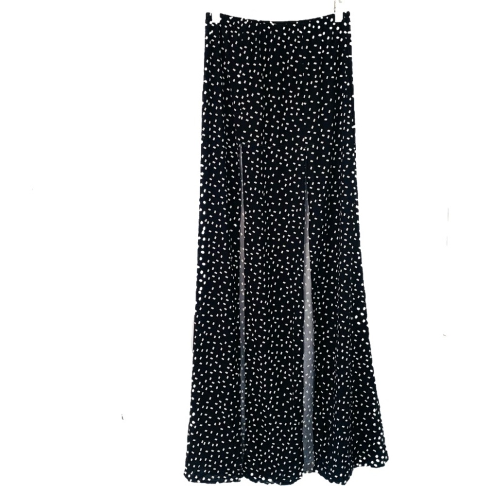 🛑SOLD Stone Cold Fox Cryptic Maxi Skirt Silk in Black Size 1 - Picture 3 of 8